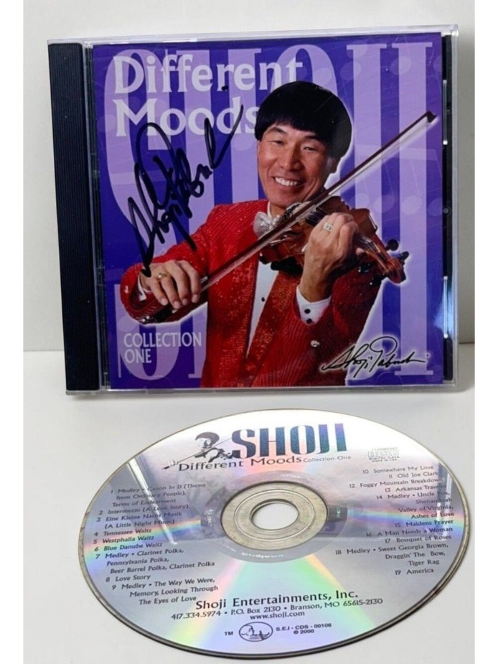 Shoji Tabuchi Different Moods CD Collection One SIGNED King of Branson MO 2000